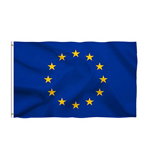 Große Flagge Große EU-Flagge Banner Polyester Printed EU-Flagge Mit Messingösen 90x150cm von Culer