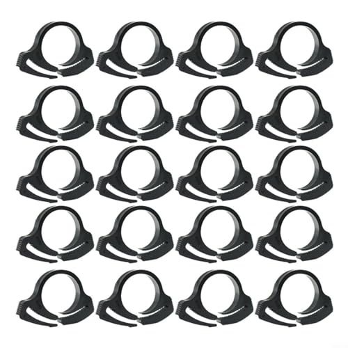 20 Stück Clip Nylon Snap Fit Kunststoff Ratschenklemme Bewässerungssystem Gartenschlauch Rohr Fix Befestigung Verbindung Anziehschnalle Geeignet für Bewässerung, Hydrokulturrohre (φ16mm) von CulinaBlend