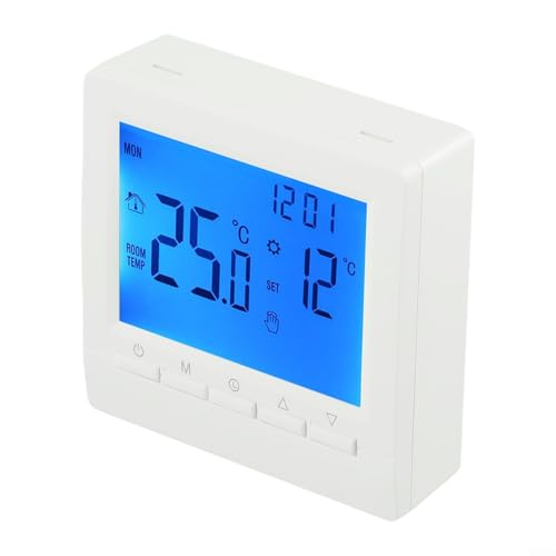 Programmierbarer Thermostat Digitaler Temperaturregler, LCD-Display Programmierbarer Raumthermostat für Raumbodenheizung, Wandmontage Programmierbarer Thermostat Digitaler Temperaturregler, LCD-Display Programmierbarer Raumthermostat für Raumbodenheizung, Wandmontage von CulinaBlend