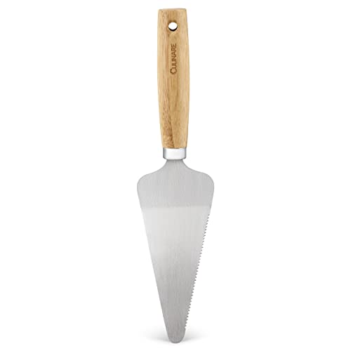 Culinare Naturals Tortenheber, Edelstahl mit Griff aus natürlichem Bambus, 27cm x 6.5cm, Kuchenheber, Lasagneheber, Pizzaheber, C70011 von Culinare