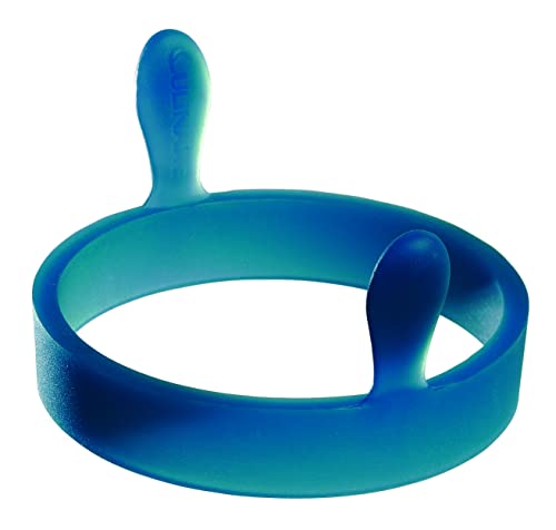Culinare Spiegeleiform, Blau, Silikon, Eier Ring Antihaft Omelettform mit Griffen Hitzebeständig Egg Ring, 2 Jahre Garantie, C20200 von Culinare