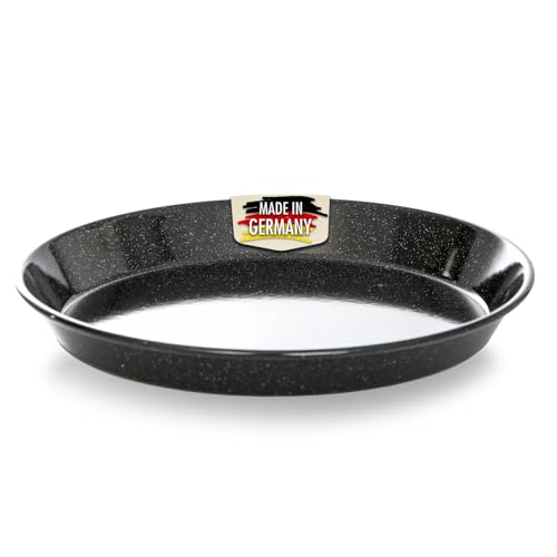 culinario Emaille Pizzablech/Zwiebelkuchenblech Ø 32cm, rund, antihaft, schwarz, Made in Germany culinario Emaille Pizzablech/Zwiebelkuchenblech Ø 32cm, rund, antihaft, schwarz, Made in Germany von culinario