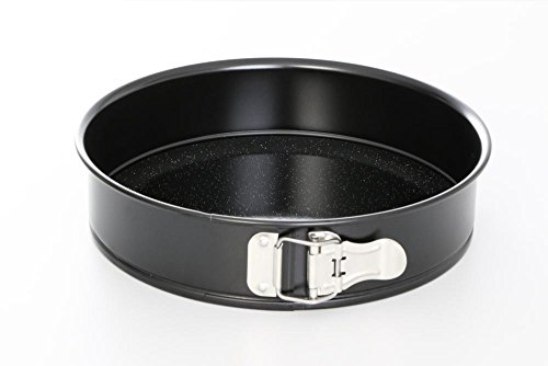 culinario Springform Ø28 cm, mit emailliertem Hebeboden, antihaft, schwarz, Made in Germany von culinario