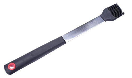 culinario 39 cm BBQ Silikon Grillpinsel, Backpinsel, aus Edelstahl mit Silikonborsten und Kunststoffgriff, 39 x 1,5 cm von culinario