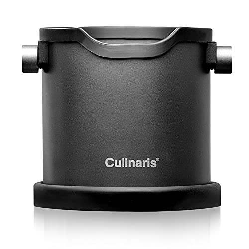 Culinaris Espresso Abschlagbehälter Coffee Knock Box Edelstahl Abschlagbox Abklopfbehälter Kaffeemaschinenzubehör (Schwarz Matt) Culinaris Espresso Abschlagbehälter Coffee Knock Box Edelstahl Abschlagbox Abklopfbehälter Kaffeemaschinenzubehör (Schwarz Matt) von Culinaris