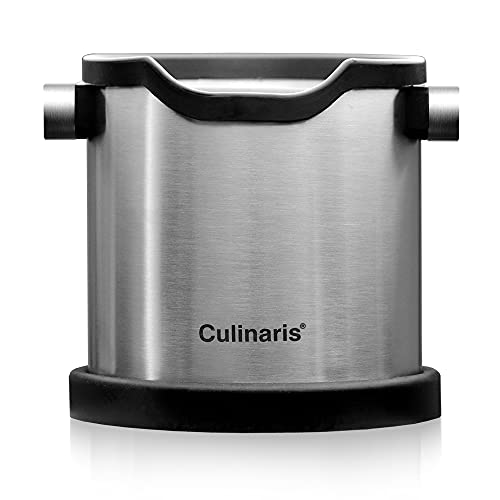 Culinaris Espresso Abschlagbehälter Coffee Knock Box Edelstahl Abschlagbox Abklopfbehälter Kaffeemaschinenzubehör (Edelstahl) Culinaris Espresso Abschlagbehälter Coffee Knock Box Edelstahl Abschlagbox Abklopfbehälter Kaffeemaschinenzubehör (Edelstahl) von Culinaris
