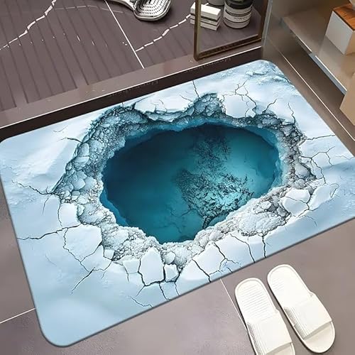 3D-Teppiche mit realistischem Muster, optische Täuschung, für Innen- und Außenbereich, super saugfähig, Kieselgur, Badematte, ultradünn, rutschfest, schnell trocknend, Teppich für Badezimmer, Dusche 3D-Teppiche mit realistischem Muster, optische Täuschung, für Innen- und Außenbereich, super saugfähig, Kieselgur, Badematte, ultradünn, rutschfest, schnell trocknend, Teppich für Badezimmer, Dusche von CulinaryTerra
