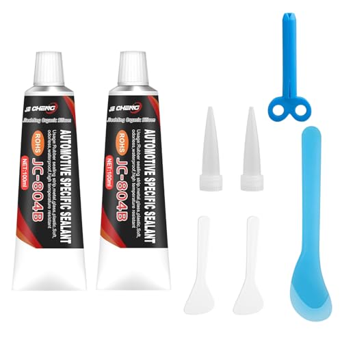 2 Stück Reifenkleber, Karosseriekleber Schwarz, Scheibenkleber Auto, Dichtmasse, 100ml Klebstoff für Türdichtung Auto, vielseitige Dichtmasse von Culinavog