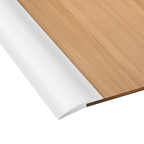 Culinavog Bodenübergangsstreifen Höhenausgleich, Selbstklebender Laminat Bodenabdeckungsstreifen, PVC Übergangsprofil 2m Kantenverkleidung Für Türschwelle/Holzböden/Laminat/Fliesen von Culinavog