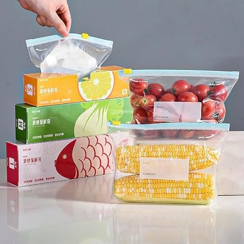 Culinavog Gefrierbeutel, 50 Stück Gefrierbeutel Zipper Wiederverwendbare, Wiederverwendbare Frischbeutel mit Stehendes Boden-Design, Auslaufsichere Aufbewahrungsbeutel für Fleisch Obst und Gemüsesnack Culinavog Gefrierbeutel, 50 Stück Gefrierbeutel Zipper Wiederverwendbare, Wiederverwendbare Frischbeutel mit Stehendes Boden-Design, Auslaufsichere Aufbewahrungsbeutel für Fleisch Obst und Gemüsesnack von Culinavog