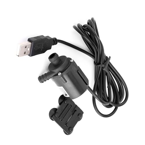 Brushless Wasserpumpe USB betrieben leise und effizient 6V Mikro Tauchpumpe für Computer Kühlung und Aquarium 150L/H 1.5m Kabel von Culnflun
