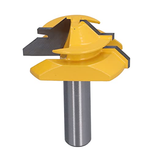 Culnflun 1/2in Shank Router Bit, 45 -Grad -Holzbearbeitungsschneider mit Leichtmetallblatt -Router -Bit für Schrank Tür Schublade CNC Handwerkzeug Kohlenstoffstahl (2in) von Culnflun