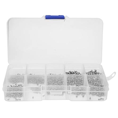Culnflun 1000pcs Edelstahl Mini Cross Pan Head Self -Tippschrauben Set M1 M1.2 M1.4 M1.7 Präzisionsgewindeverschluss für Elektronik Reparatur Telefonnotizenbuch -Leiterplatte Culnflun 1000pcs Edelstahl Mini Cross Pan Head Self -Tippschrauben Set M1 M1.2 M1.4 M1.7 Präzisionsgewindeverschluss für Elektronik Reparatur Telefonnotizenbuch -Leiterplatte von Culnflun