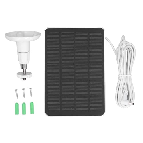 Culnflun 10W Solarpanel -Ladegerät, Überwachungskameras IP65 Tragbares Solarladegerät für Ring -Spotlight -Nockenring -Stick -up -Nocken mit 360 ° -Verstellungsmontage (CSP4W-DC-W) von Culnflun