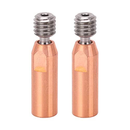 Culnflun 2Pcs 3D Printer Throat Nozzle Ti Alloy Copper Bimetal for Ender 3 3 V2 3 Pro Hotend (1.75mm Bore) von Culnflun