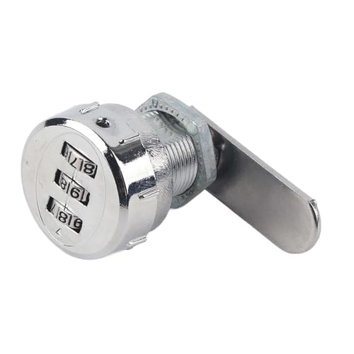 Culnflun 3 -Ziffer -Kombination Cam Cabinet Silber Edelstahl Praktische Passwortsicherheitsschloss Coded Lock (0.5~9mm Iron Cabinet) von Culnflun
