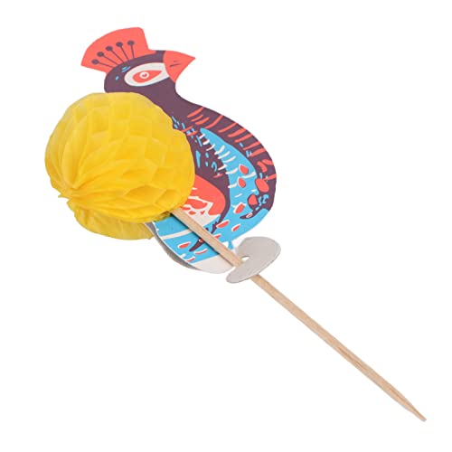 Culnflun 50pcs Getränke Fruchtkuchenstangen Picks Party Decor Peacock Regenschirm Cocktail Feuerwerk Goldfisch, Picks Party Decor, Buffet Decor (Pfauen) (Cocktail) von Culnflun