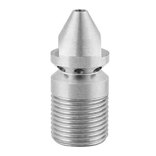 Culnflun Abwasser reinigungs düse, Edelstahl S304 Druck-Abwasser trenn düse Abflussjette 3/8BSP-Gewinde für kommunale gewerbliche industrielle Rohr reinigung Culnflun Abwasser reinigungs düse, Edelstahl S304 Druck-Abwasser trenn düse Abflussjette 3/8BSP-Gewinde für kommunale gewerbliche industrielle Rohr reinigung von Culnflun