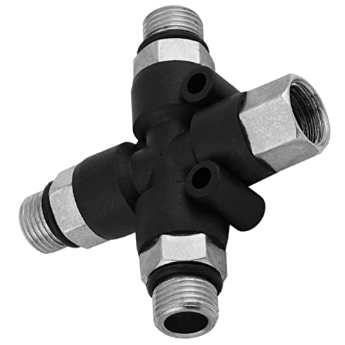Culnflun Airbrush-Verteiler 3-Wege, 1/8 Zoll BSP 3-Wege Airbrush Luftschlauch-Verteiler-Splitter-Stecker Adapter für mehrere Airbrushes Tattoo Spray Mini Compressor Metall Kunststo Culnflun Airbrush-Verteiler 3-Wege, 1/8 Zoll BSP 3-Wege Airbrush Luftschlauch-Verteiler-Splitter-Stecker Adapter für mehrere Airbrushes Tattoo Spray Mini Compressor Metall Kunststo von Culnflun