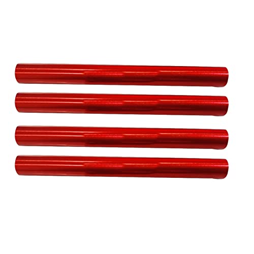 Culnflun Aluminium Alloy Tent Pole Repair Tube 4pcs Camping Accessories Diameter 7.9-8.5mm Red von Culnflun