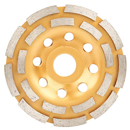 Culnflun Betons chleif scheibe, zweireihiges Diamant becher rad innen 0,79 "Durchmesser 0,2" Dicke zum Polieren und Schleifen von Ziegel Stein Marmor Zement Granit (115 mm) von Culnflun