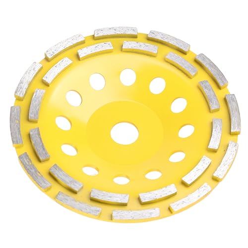 Culnflun Betons chleif scheibe, zweireihiges Diamant becher rad innen 0,79 "Durchmesser 0,2" Dicke zum Polieren und Schleifen von Ziegel Stein Marmor Zement Granit (180 mm) von Culnflun