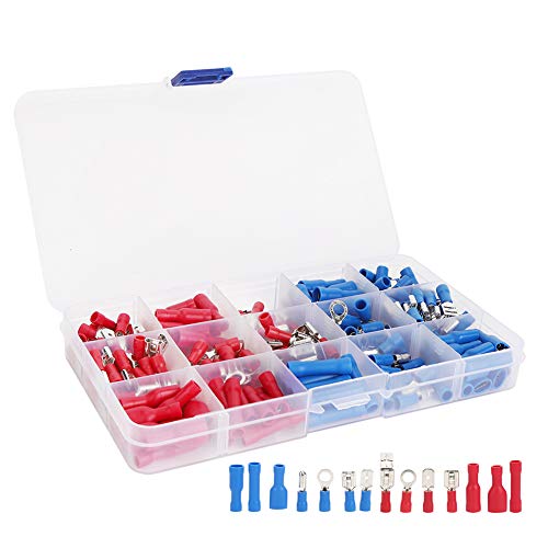 Culnflun -Crimp -Terminal, 200pcs Crimpanal Isolierter elektrischer Drahtstecker für die Automobilanwendung eingestellt von Culnflun