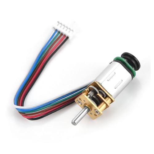 Culnflun DC -Zahnradmotor, Motor mit magnetisch codierter Disc Hall -Encoder hoher Drehmoment niedriger Rausch Metal Getriebemotor für DIY Toy Cars Roboter Elektronische Schlösser (6 V 70 U/min) von Culnflun