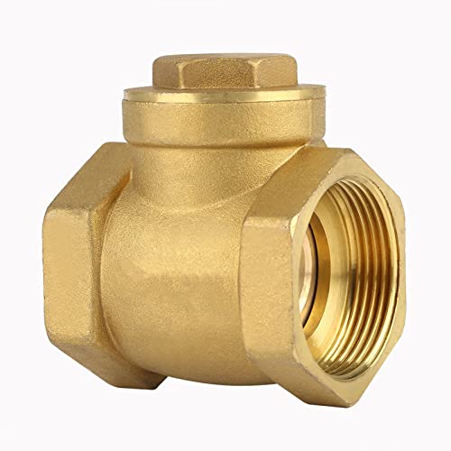Culnflun DN32 Innengewinde, Messing, Rückschlagventil, hoher Druck 232 PSI, Einweg-Durchflussregelung für Wassersysteme, langlebige Messingkonstruktion, einfache Installation Culnflun DN32 Innengewinde, Messing, Rückschlagventil, hoher Druck 232 PSI, Einweg-Durchflussregelung für Wassersysteme, langlebige Messingkonstruktion, einfache Installation von Culnflun