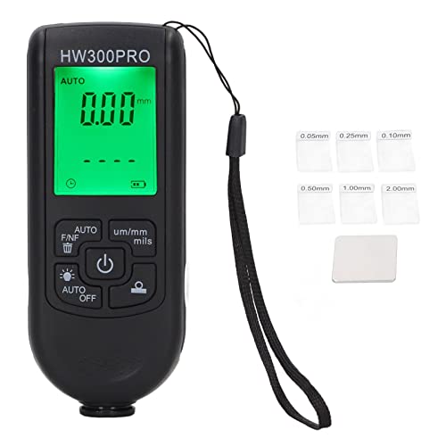 Culnflun Digital Coating Thickness Gauges, ABS Portable Paint Coating Meter with 1um Resolution, Automatic Shutdown Function for Metal Processing Industry Laboratories Workshops (Black) von Culnflun