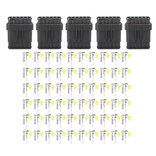 Culnflun Electrical Connector Kit 6 Sockets Autodrahtanschlüsse Anschlussstopfen für Motorräder Scooters Trucks Boote 60 Klemmen enthalten Culnflun Electrical Connector Kit 6 Sockets Autodrahtanschlüsse Anschlussstopfen für Motorräder Scooters Trucks Boote 60 Klemmen enthalten von Culnflun