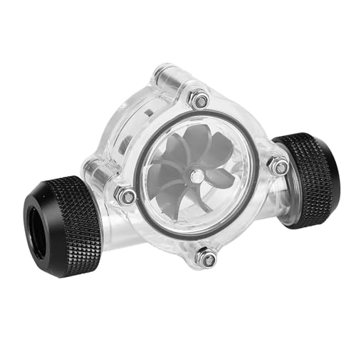 Culnflun G1/4 "Gewindeanschluss weiblich zu weiblicher Strömungsmesser -Indikator für PC -Wasserkühlung 8 Impeller von Culnflun