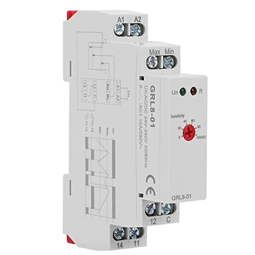 Culnflun GRL8 01 Flüssigpegel -Steuerrelais, Wasserspiegel -Controller 10A AC DC 24 V 240 V, einstellbare Empfindlichkeit, für Pools Wells Water Towers Reservoirs Tanks Culnflun GRL8 01 Flüssigpegel -Steuerrelais, Wasserspiegel -Controller 10A AC DC 24 V 240 V, einstellbare Empfindlichkeit, für Pools Wells Water Towers Reservoirs Tanks von Culnflun