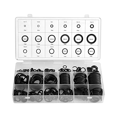 Culnflun Gummi -Ring -Sortiment -Set, 279pcs 18 Größen Versiegelungsdichtungen Kit für Automobilhydraulikleitungen mechanische Reparaturindustrieanwendungen von Culnflun