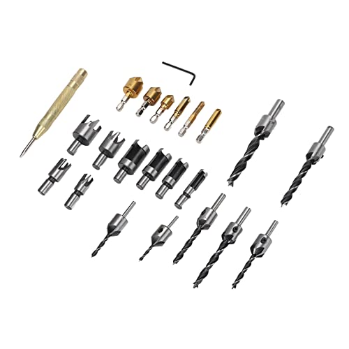 Culnflun Holzbeschwerdewerkzeug -Werkzeug -Bohrer -Bit -Kit 23pcs Hochgeschwindigkeitstahl Professionelles Set für Holzworker Carpenter DIY -Projekte Culnflun Holzbeschwerdewerkzeug -Werkzeug -Bohrer -Bit -Kit 23pcs Hochgeschwindigkeitstahl Professionelles Set für Holzworker Carpenter DIY -Projekte von Culnflun