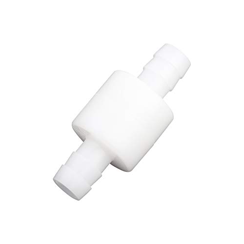 Culnflun Inline -Prüfventil, 3/8 "(10 mm) One -Way -Scheckventil 0,01 MPa Kunststoff für Ölwassergasluftströmungsregelung in Pumpen Geräteausrüstung Weiß weiß von Culnflun