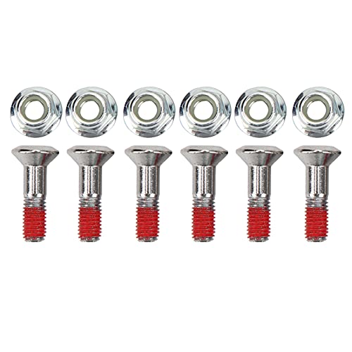 Culnflun Kettenradschraubensatz M8, Aluminiumlegierung, plattiert, wärmebehandelt, Güteklasse 10.9, für Yz YZF Kx Kxf Rm Rmz Cr Crf, 6 Stück von Culnflun