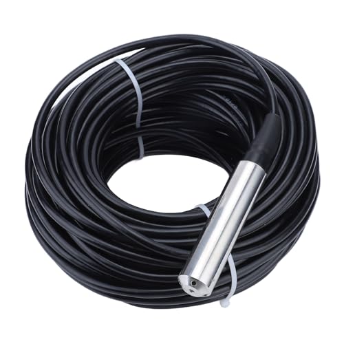 Culnflun Liquid Level Sensor Water Level Sensor Liquid Level Transmitter High Precision 4 20ma Stainless Steel Waterproofing Cable 33m for Reservoir River Ocean Industrial Pool von Culnflun