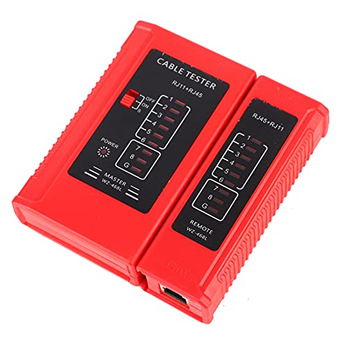 Culnflun Network Cable Tester, WZ-468 RJ45 and RJ11 Network Cable Tester, Continuity Tester for Broadband Speed Testing, Internet Connectivity Tool, LAN Wiring Circuit Analysis, Et von Culnflun