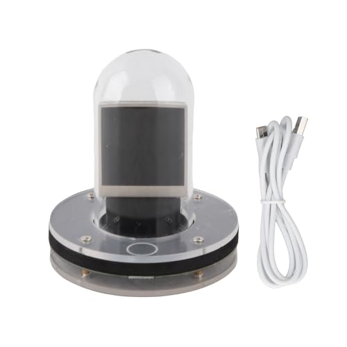 Culnflun Nixie Tube Clock WiFi RGB IPS LCD Screen Weather Display 12 24 Hour Electronic Tube Clock with Glass Cover USB Cable for Home Office Desk Decor von Culnflun