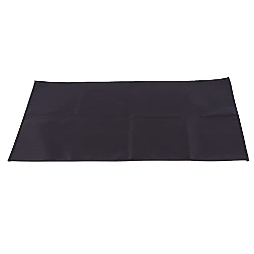 Culnflun Outdoor Camping Barbecue Grill Pads Silicone Fireproof Flame Retardant Protective Mat (Black Right Angle Large Size) von Culnflun