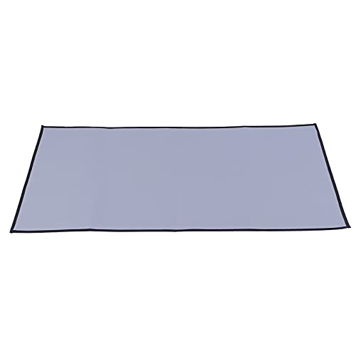 Culnflun Outdoor Camping Barbecue Grill Pads Silicone Fireproof Flame Retardant Protective Mat (Gray Right Angle Large Size) von Culnflun