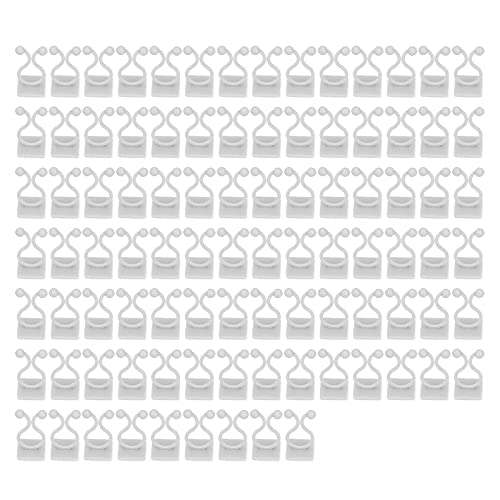 Culnflun Pflanze Kletter Wandtätigkeit Selbstkleber AST sichern, der Clip für Reben und Pflanzen Garten Balkon innern ABS 3,5x2x2cm 100pcs Sicherungsträger (Weiß) von Culnflun