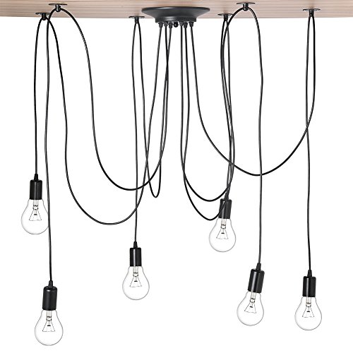 Culnflun Retro -Suspension Vintage -Beleuchtung, Kronleuchter Araignee DIY Kreativ einstellbare, industrielle Kronleuchter mit 6 Köpfen für Wohnzimmer Küchenzimmer Esszimmerbar Culnflun Retro -Suspension Vintage -Beleuchtung, Kronleuchter Araignee DIY Kreativ einstellbare, industrielle Kronleuchter mit 6 Köpfen für Wohnzimmer Küchenzimmer Esszimmerbar von Culnflun