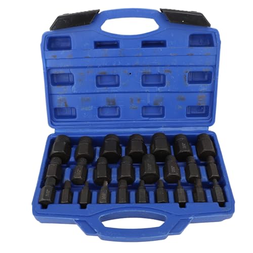 Culnflun -Schraubenextraktextraktextraktextrakte -Set -Bolzen -Extraktor -Werkzeug Easy Out Extraktor Set für Automobilmechaniker Engineering umfasst 25 Teile und Lagerbox Culnflun -Schraubenextraktextraktextraktextrakte -Set -Bolzen -Extraktor -Werkzeug Easy Out Extraktor Set für Automobilmechaniker Engineering umfasst 25 Teile und Lagerbox von Culnflun