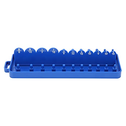 Culnflun Socket Speicher -Organizer -Werkzeug Haltbarer Polypropylen -Hülle Einsatz Reihen Rail Hänger Reparaturwerkzeug für mechanische Garage Workshop Toolbox 180 mm 22 Löcher von Culnflun