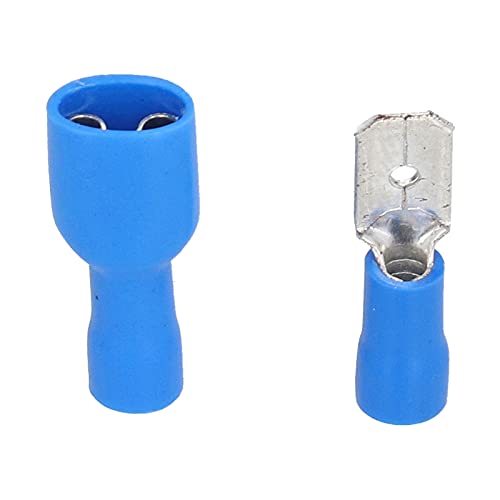 Culnflun Spade -Stecker -Kit Isolierter Klemmensatz 100 pcs Männliche weibliche elektrische Drahtanschlüsse für Haushaltsgeräte Wartung Automobilkabel 16 14 AWG von Culnflun