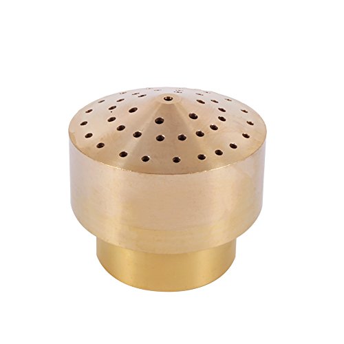 Culnflun Springbrunnendüse aus Messing, Wasserspray, verstellbarer Sprinklerkopf für Teichsäulen, für den Frühling, Gartenteich im Freien, Vergnügungspark, dekoratives Wasser, 1/4' (1/4 17.5-18 cm Culnflun Springbrunnendüse aus Messing, Wasserspray, verstellbarer Sprinklerkopf für Teichsäulen, für den Frühling, Gartenteich im Freien, Vergnügungspark, dekoratives Wasser, 1/4' (1/4 17.5-18 cm von Culnflun