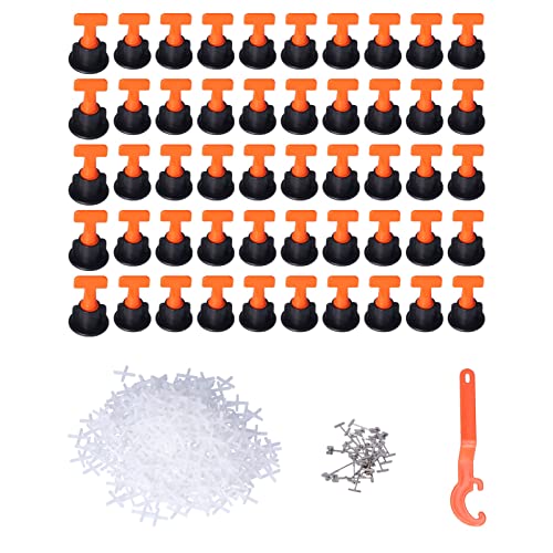 Culnflun Tile Leveling System Kit, 50pcs Fliesen Leveler wiederverwendbarer Profi mit Schraubenschlüssel für Boden- und Wandfliesen -Installation PP Edelstahl Culnflun Tile Leveling System Kit, 50pcs Fliesen Leveler wiederverwendbarer Profi mit Schraubenschlüssel für Boden- und Wandfliesen -Installation PP Edelstahl von Culnflun