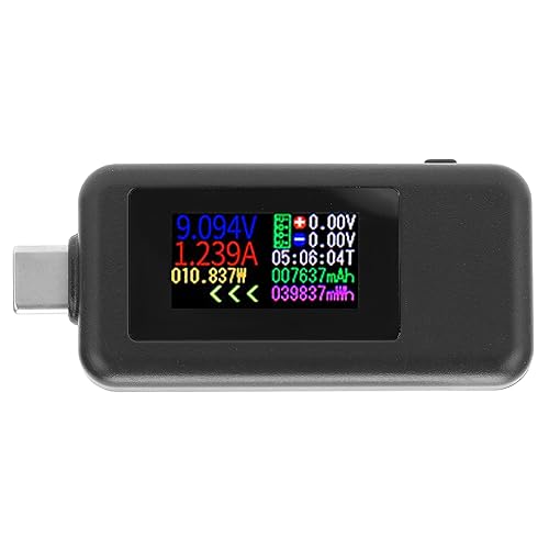 Culnflun USB C Power Tester USB C Strommesser USB -Spannungsmesser Farbbildschirm Schneller Ladeprotokollerkennung für Smartphone Computer Power Bank Schwarz 55 x 26,5 x 6 Culnflun USB C Power Tester USB C Strommesser USB -Spannungsmesser Farbbildschirm Schneller Ladeprotokollerkennung für Smartphone Computer Power Bank Schwarz 55 x 26,5 x 6 von Culnflun